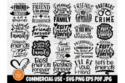 Friendship Svg Bundle, Best Friends Svg Designs