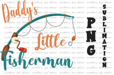 Little Fisherman Sublimation Digital PNG