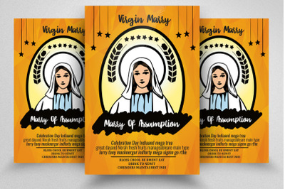 Assumption of Marry Flyer Template