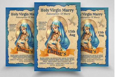 Assumption of Marry Flyer Template