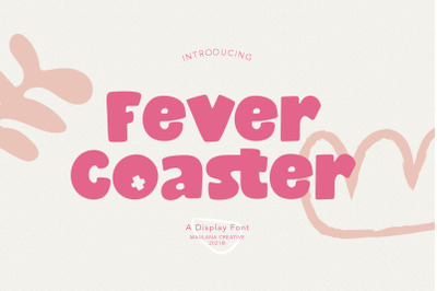 Fever Coaster Display Font