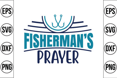 Fisherman&amp;&23;039;s Prayer svg cut file