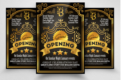 Grand Opening Ceremony Flyer