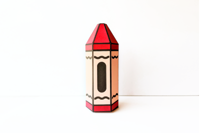 Crayon Hexagon Gift Box | SVG | PNG | DXF | EPS
