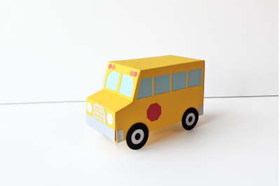 School Bus Gift Box | SVG | PNG | DXF | EPS