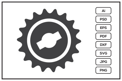 Printer gear design illustration