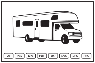 RV Recreational Vehicle design illustration