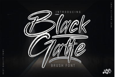 Black Gatte - Brush Font