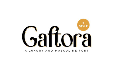 Gaftora - Modern Masculine Font