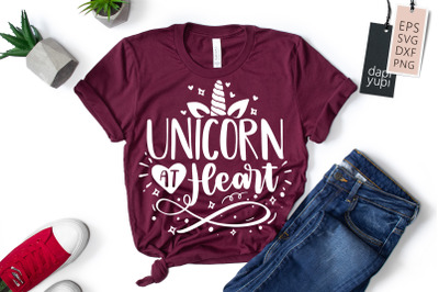 Unicorn At Heart SVG