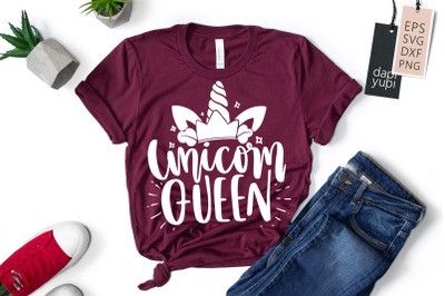 Unicorn Queen SVG