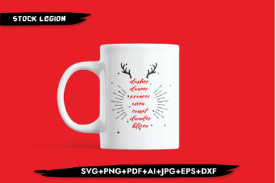 Reindeer Names SVG