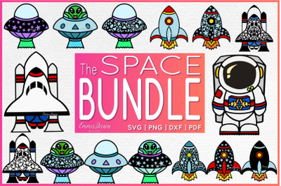 SPACE BUNDLE SVG 15 Mandala / Zentangle Designs