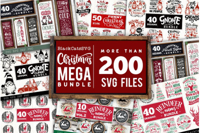 Christmas Mega Bundle SVG bundle 210 designs