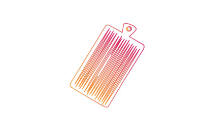 Kitchen Cutting Board Gradient Flat Icon