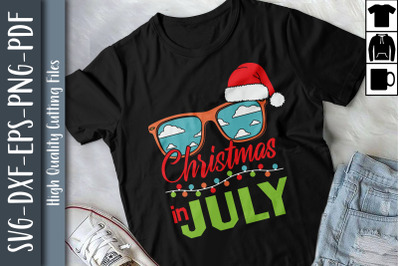 Xmas in July Santa Hat Sunglasses Summer