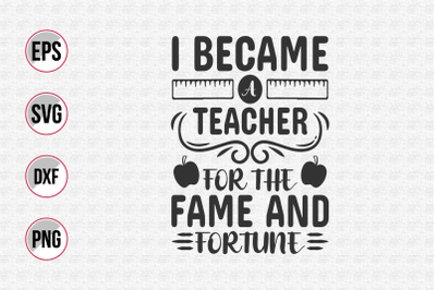 Teacher quotes typographic vector.