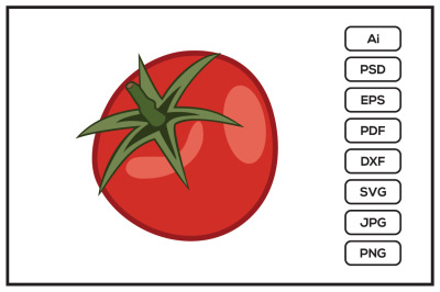 Tomato design illustration