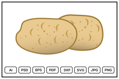 Potatoes design illustration