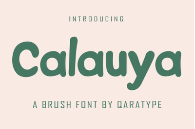 Calauya | A Brush Style Font