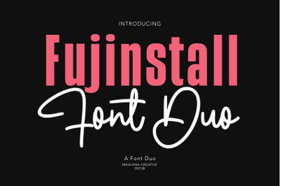 Fujinstall Font Duo