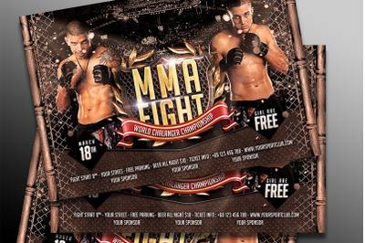 MMA Fighting Flyer Template #3