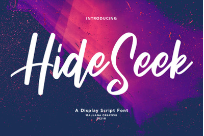 Hide Seek Display Script Font