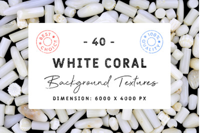 40 White Coral Background Textures