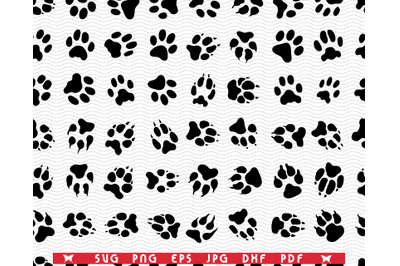 SVG Dog Footprints&2C; Seamless wallpaper&2C; digital clipart