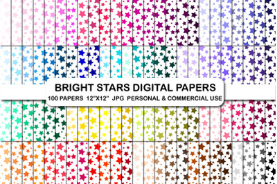 Bright Stars Digital Background Papers