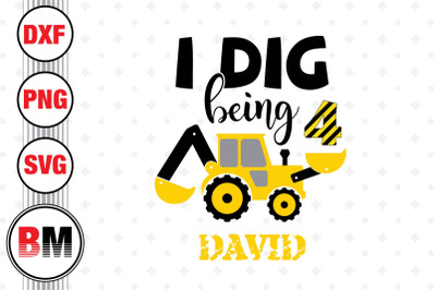 I Dig Being 4th Birthday Construction SVG, PNG, DXF Files