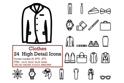 Clothes Icon Set