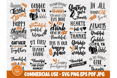 Thanksgiving SVG Bundle&2C; Thankful Svg&2C; Blessed Svg