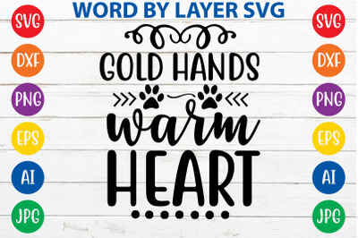 GOLD HANDS WARM HEART svg