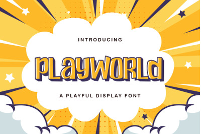 Playworld - Playful Display Font