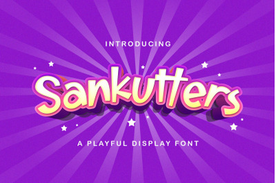 Sankutters - Playful Display Font