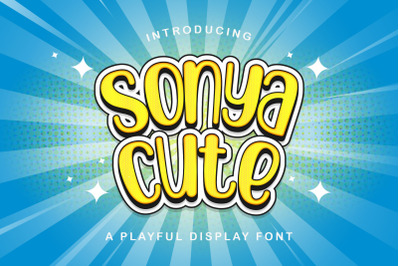 Sonya Cute - Playful Display Font