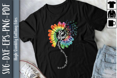 Be Kind Tie Dye Flower Power Hippie