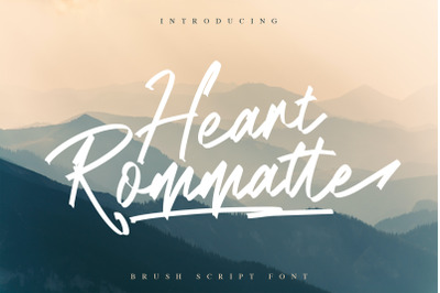 Heart Rommatte - Script Font