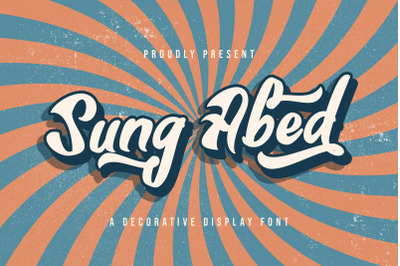 Sung Abed - Decorative Display Font