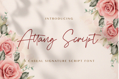 Attang Script - Handwritten Font