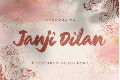 Janji Dilan - Textured Brush Font