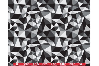 SVG Gray Triangles&2C; Seamless Pattern digital clipart