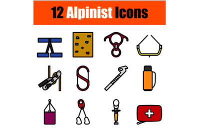 Alpinist Icon Set