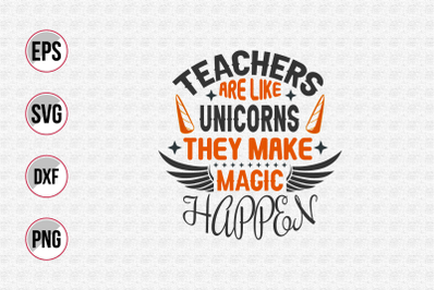 Teacher quotes typographic vector.