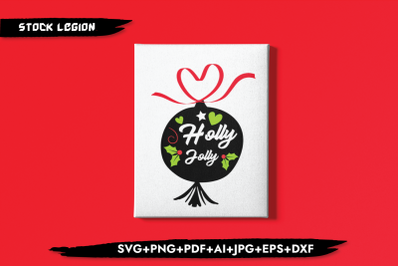 Holly Jolly Candy SVG