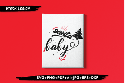 Santa Baby SVG