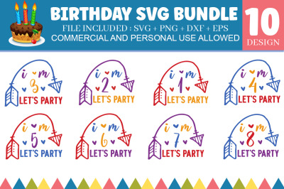 Birthday SVG Bundle