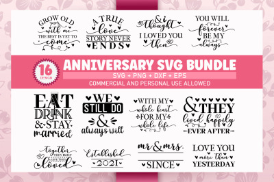 Anniversary SVG Bundle