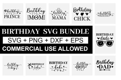 Birthday SVG Bundle